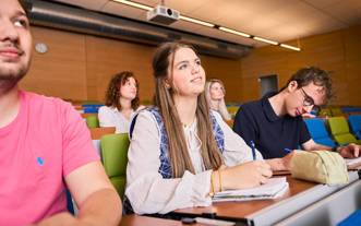 VT studenten in collegezaal